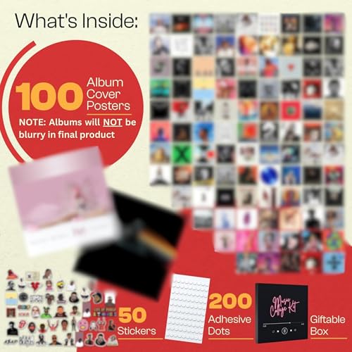 150 Pcs Album Cover Posters 6x6 Inch Prints B494370