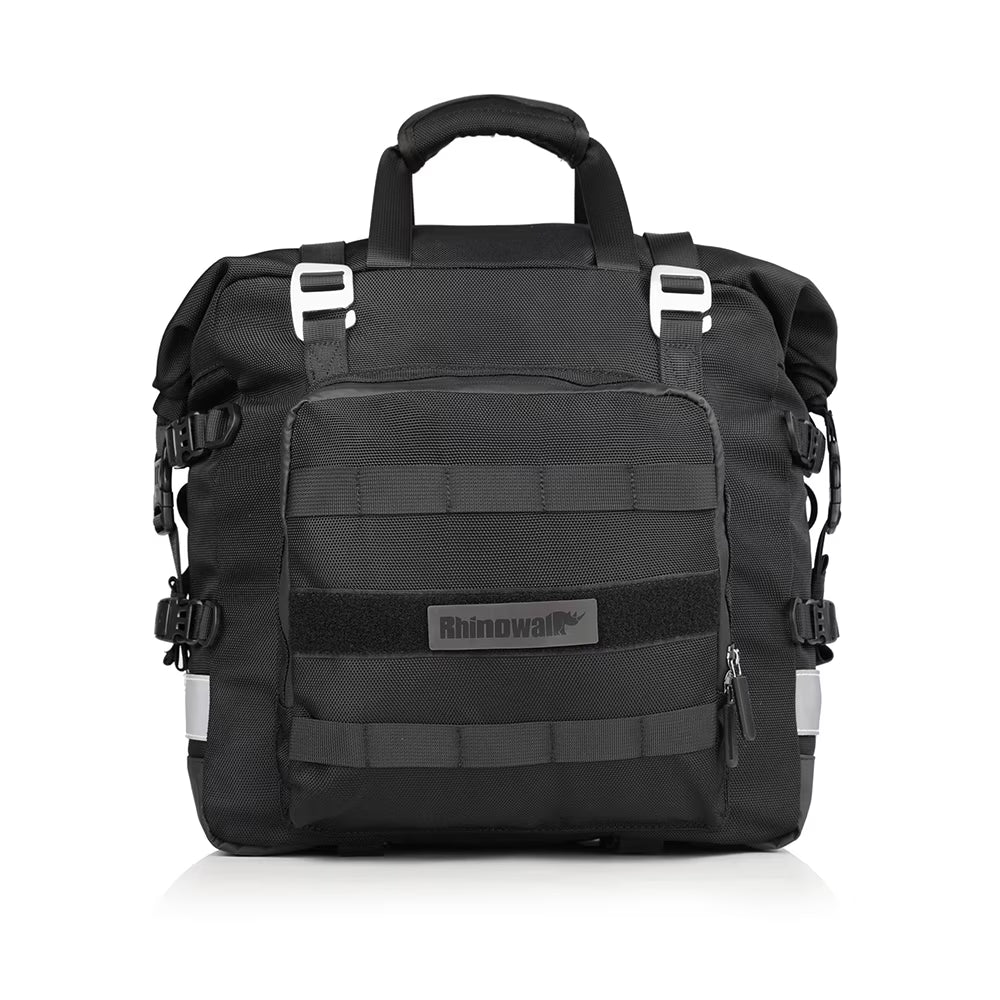 Polyester Motorcycle Side Saddle Bag 20L with Removable Waterproof Inner Bag X4019
