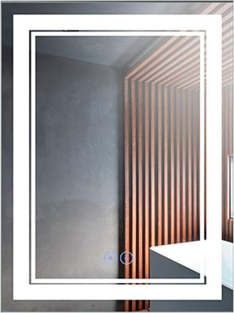 28 x 36 in Vertical Dimmable LED Bathroom Mirror with Anti-Fog Function C522