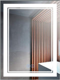 28 x 36 in Vertical Dimmable LED Bathroom Mirror with Anti-Fog Function C522