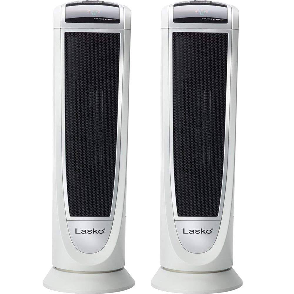 Digital Ceramic Tower Heater with Remote Control 2-Pack X261181