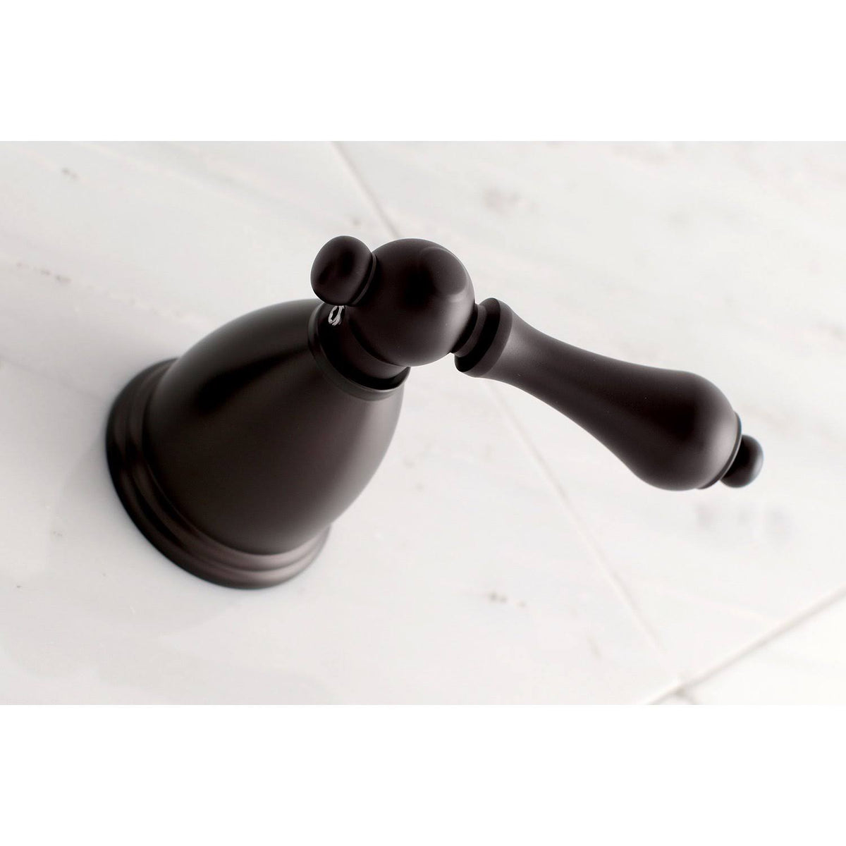 Vintage 2-Handle Wall Mount Bathroom Faucet, Matte Black Q98135