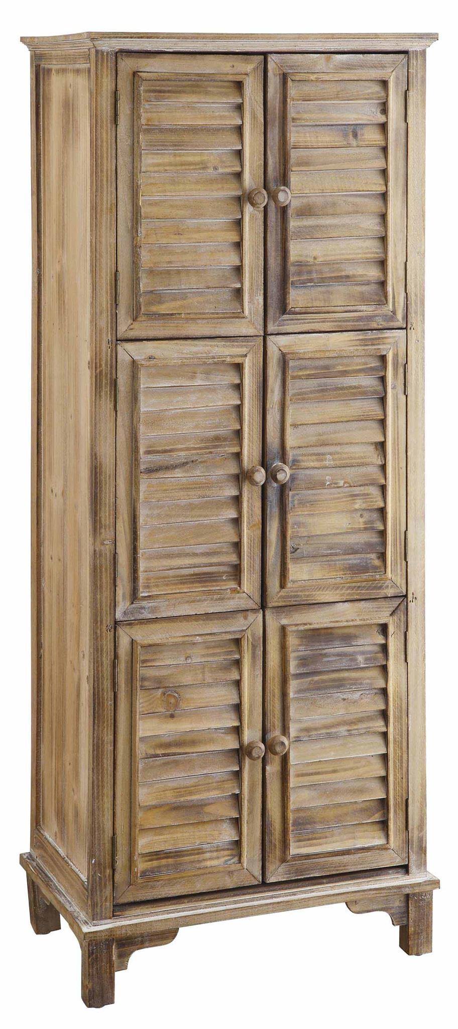 Weathered Oak 2 Door Bedside Accent Cabinet J11426