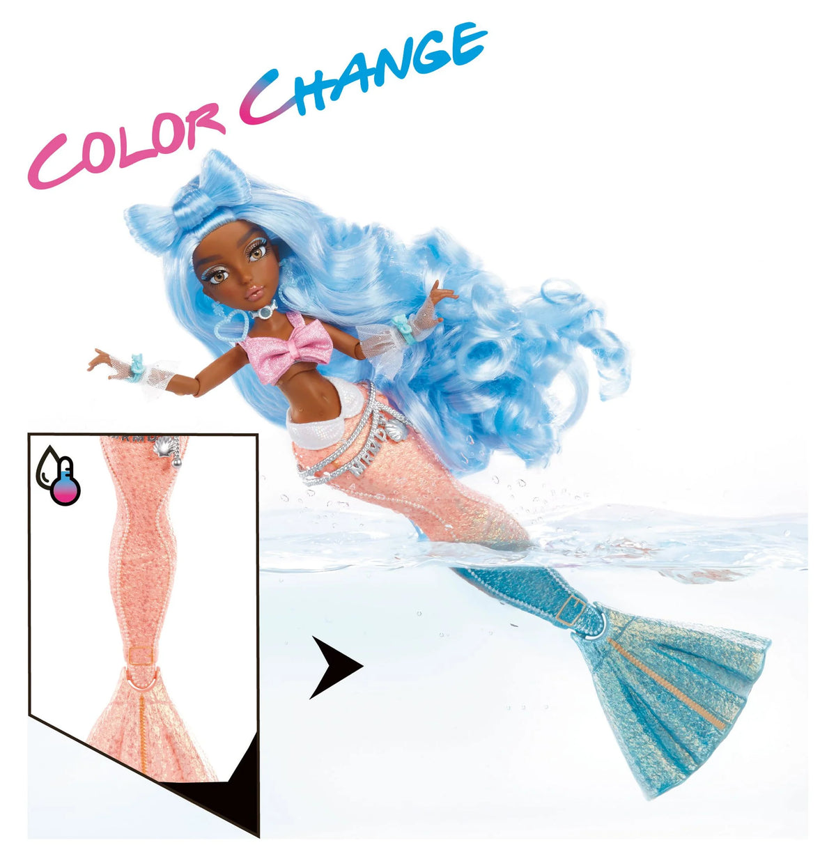 Color Change Mermaid Fashion Doll with Accessories K71979