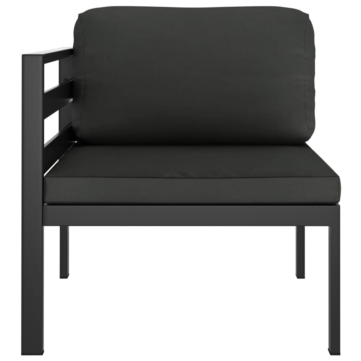 Anthracite Sectional Corner Sofa with Cushions S765