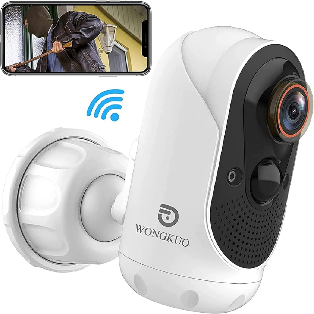 Solar Security Camera Outdoor Wireless 170° Wide View Battery Powered WiFi Night Vision Motion Sensor 2-Way Talk Waterproof T82341