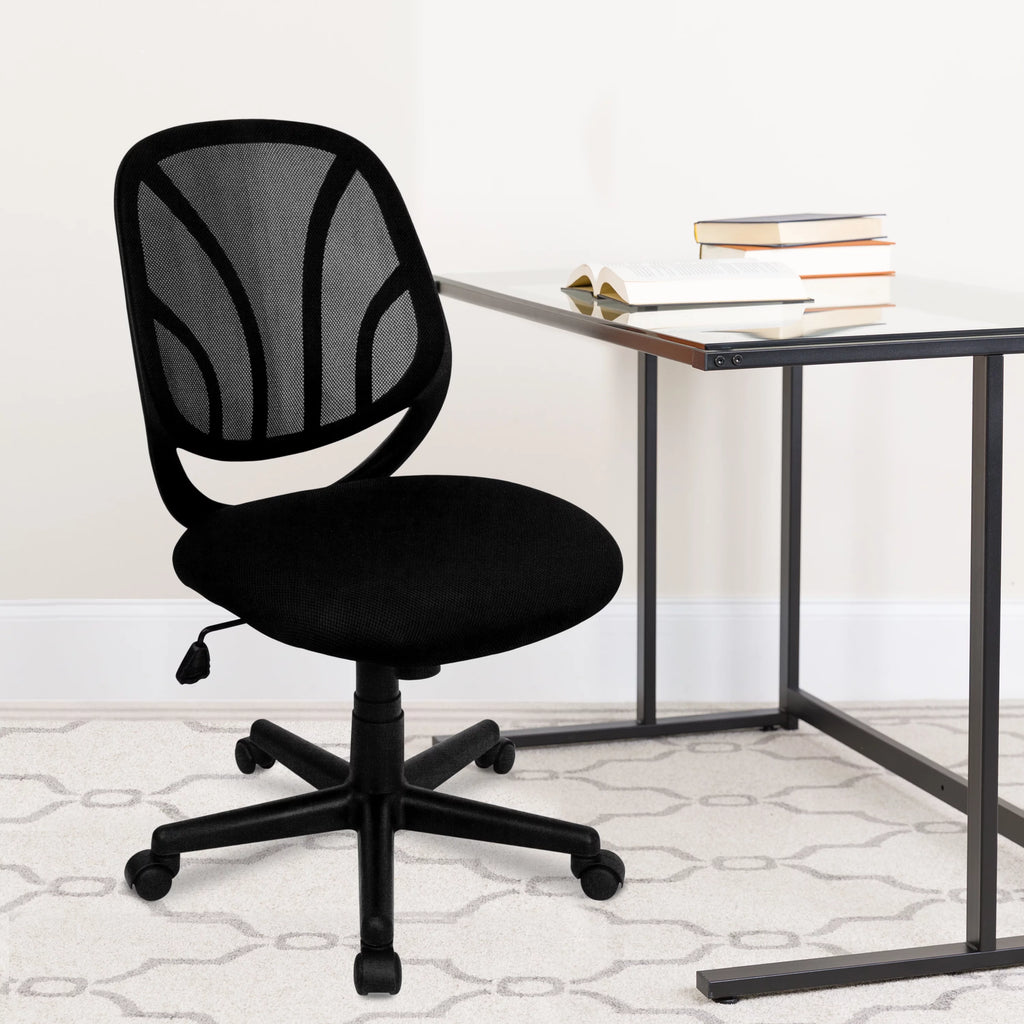 Black Mesh Swivel Office Chair W822329