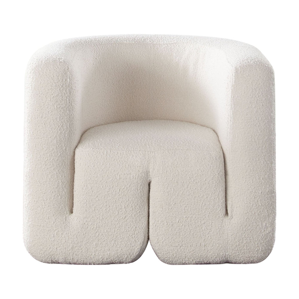 Ivory Boucle Accent Chair M218645