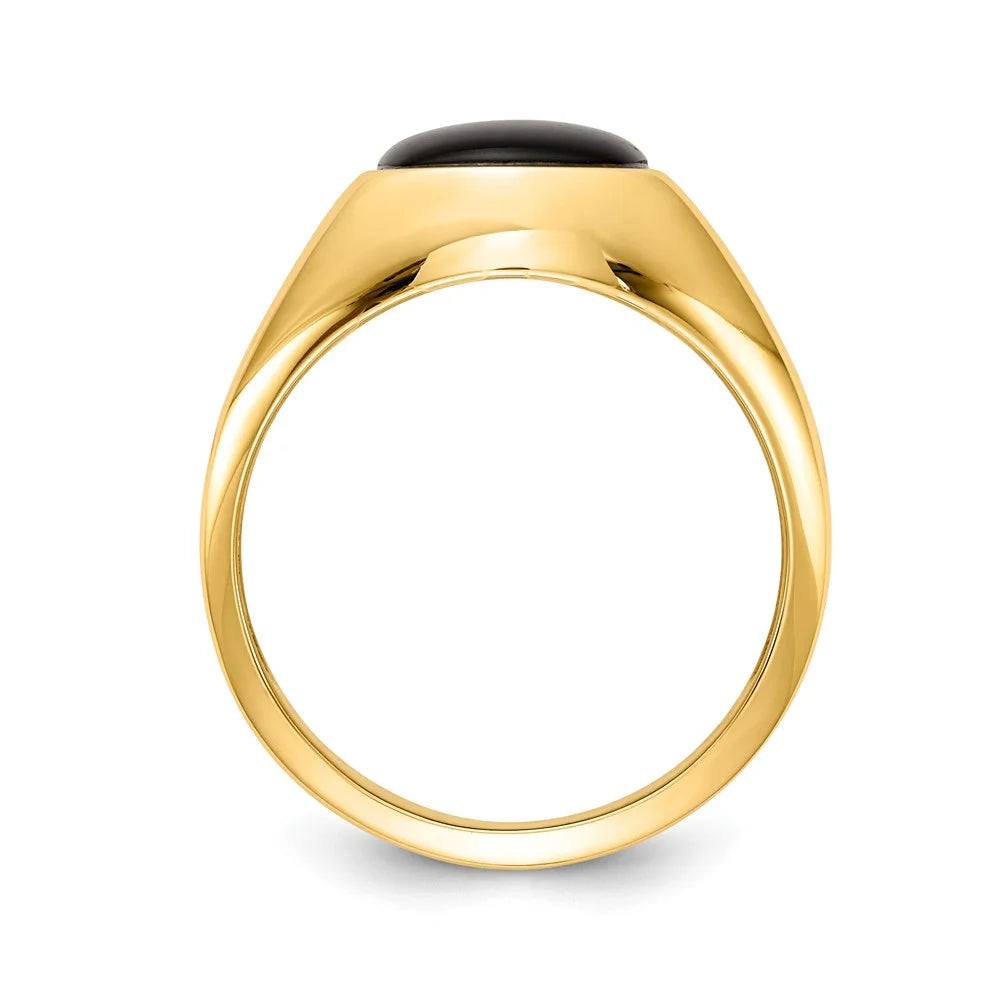 Black Onyx Diamond Ring E2076