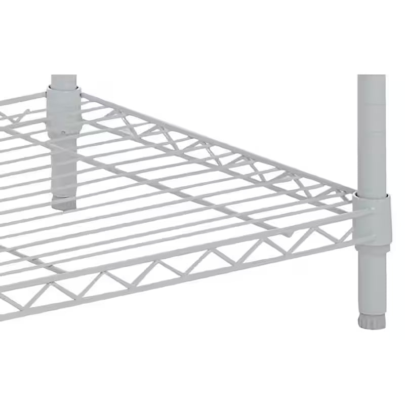 Ivory 4-Tier Metal Wire Shelving Unit P4829