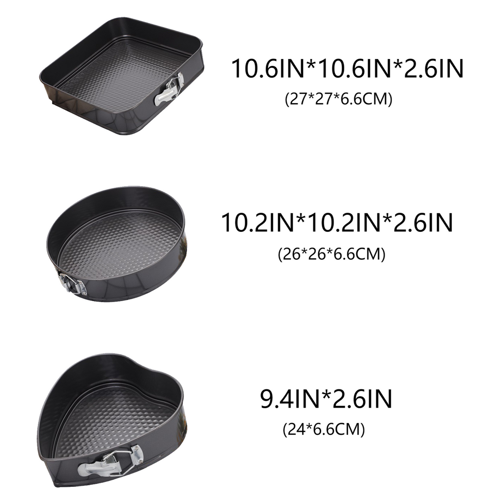 10 Inch Nonstick Cake Pan Set of 3 U42583