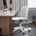 Adjustable 360 °Swivel Armless Computer Chair With Wheels H5587
