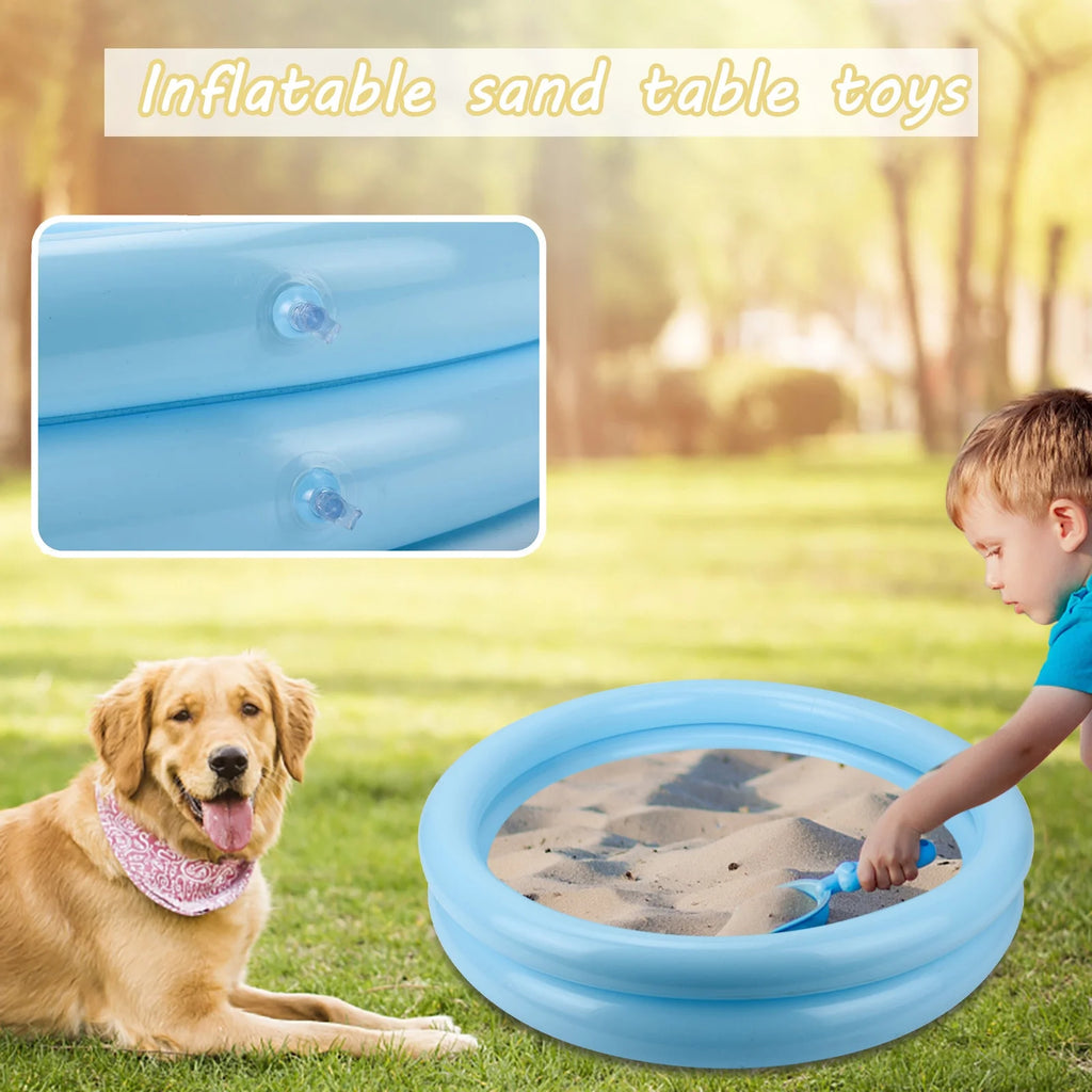 White PVC Inflatable Sandbox Tray Table Toys Z8199