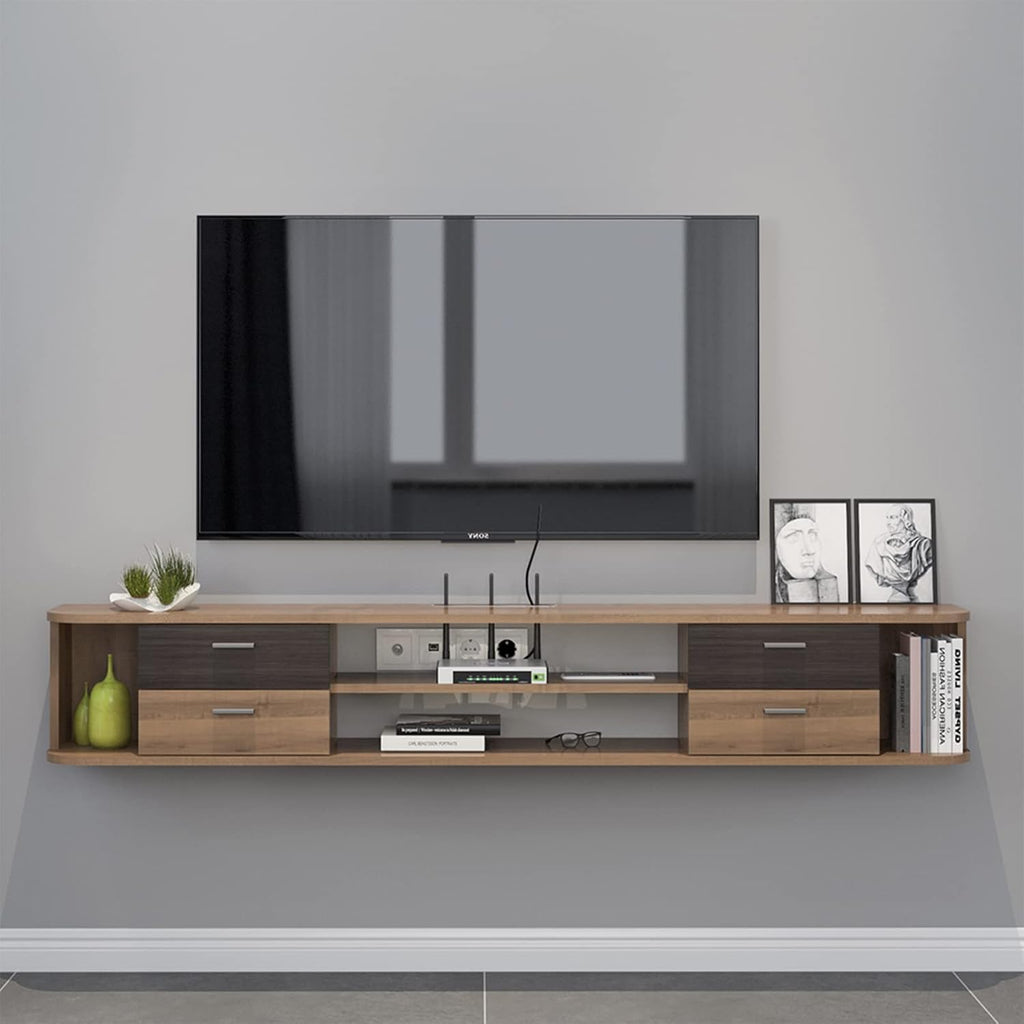 Wall Mounted Floating TV Stand with 4 Drawers A9913