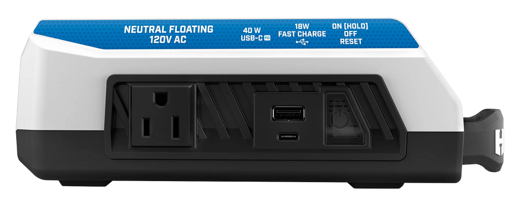 300 Watt Battery Powered Power Source with LED Light and Carry Handle C2187