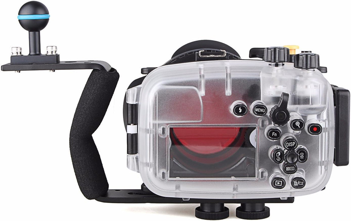 Waterproof Underwater Camera Housing Case with Diving Handle and Fisheye Lens N892