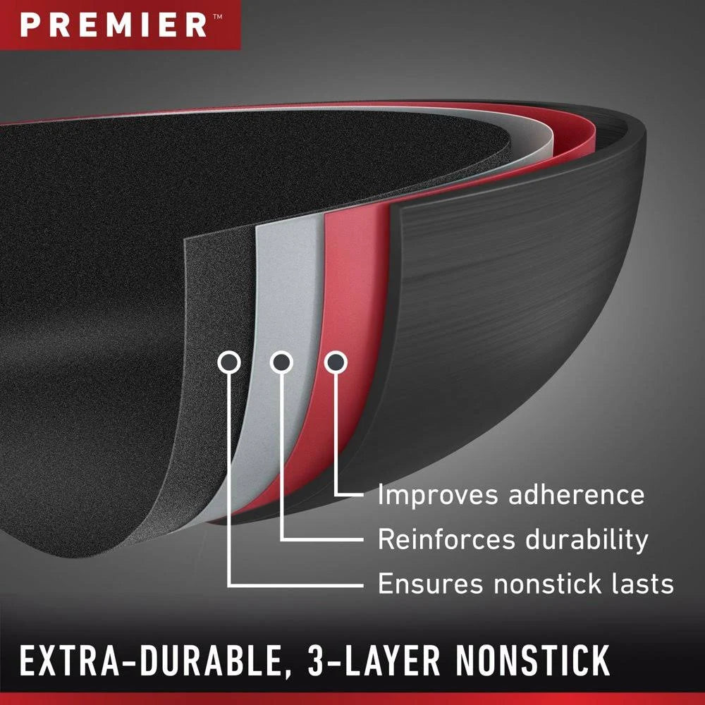 Hard-Anodized Nonstick 7-Quart Sauteuse with Cover L328