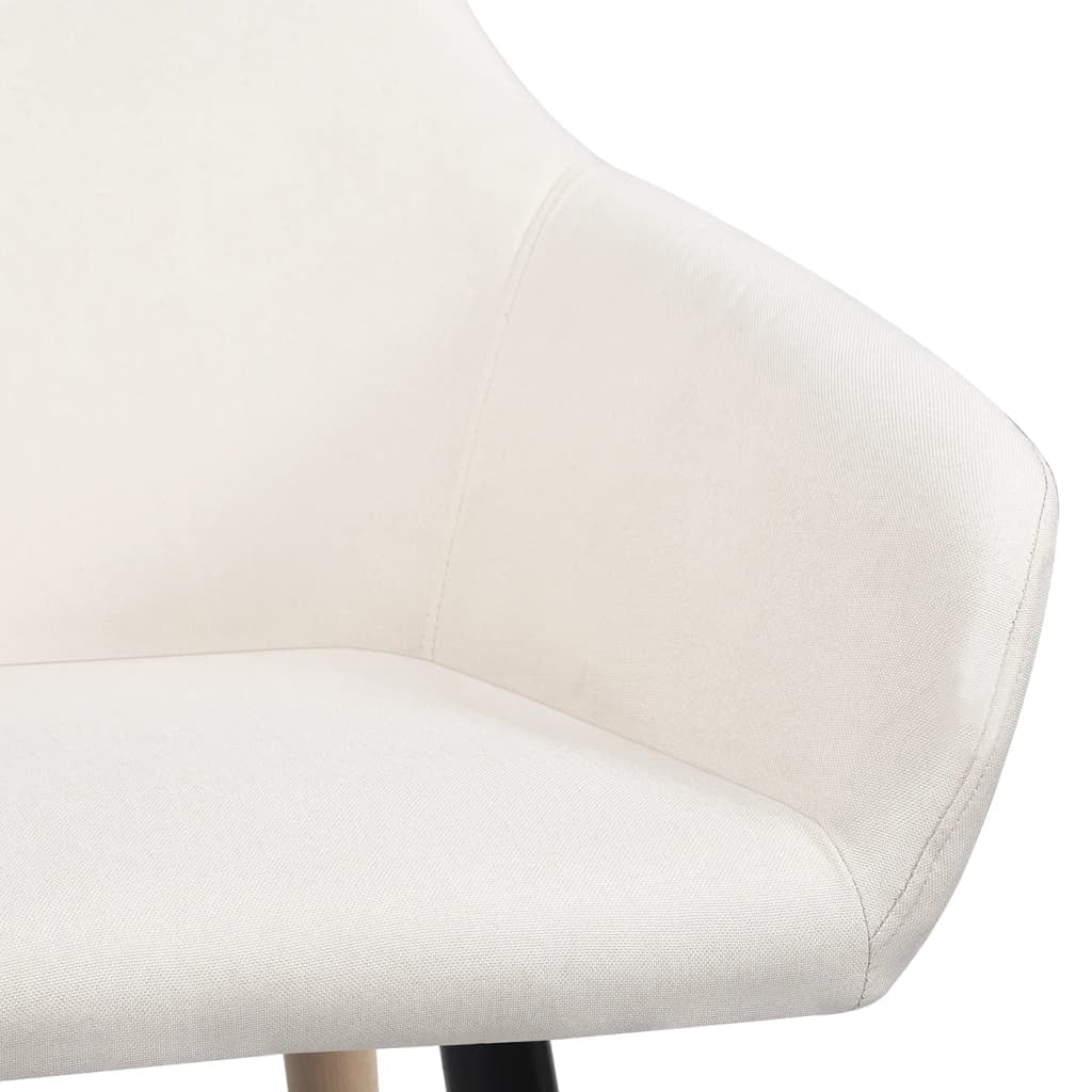 Dining Chairs 2 pcs Cream Fabric G3046