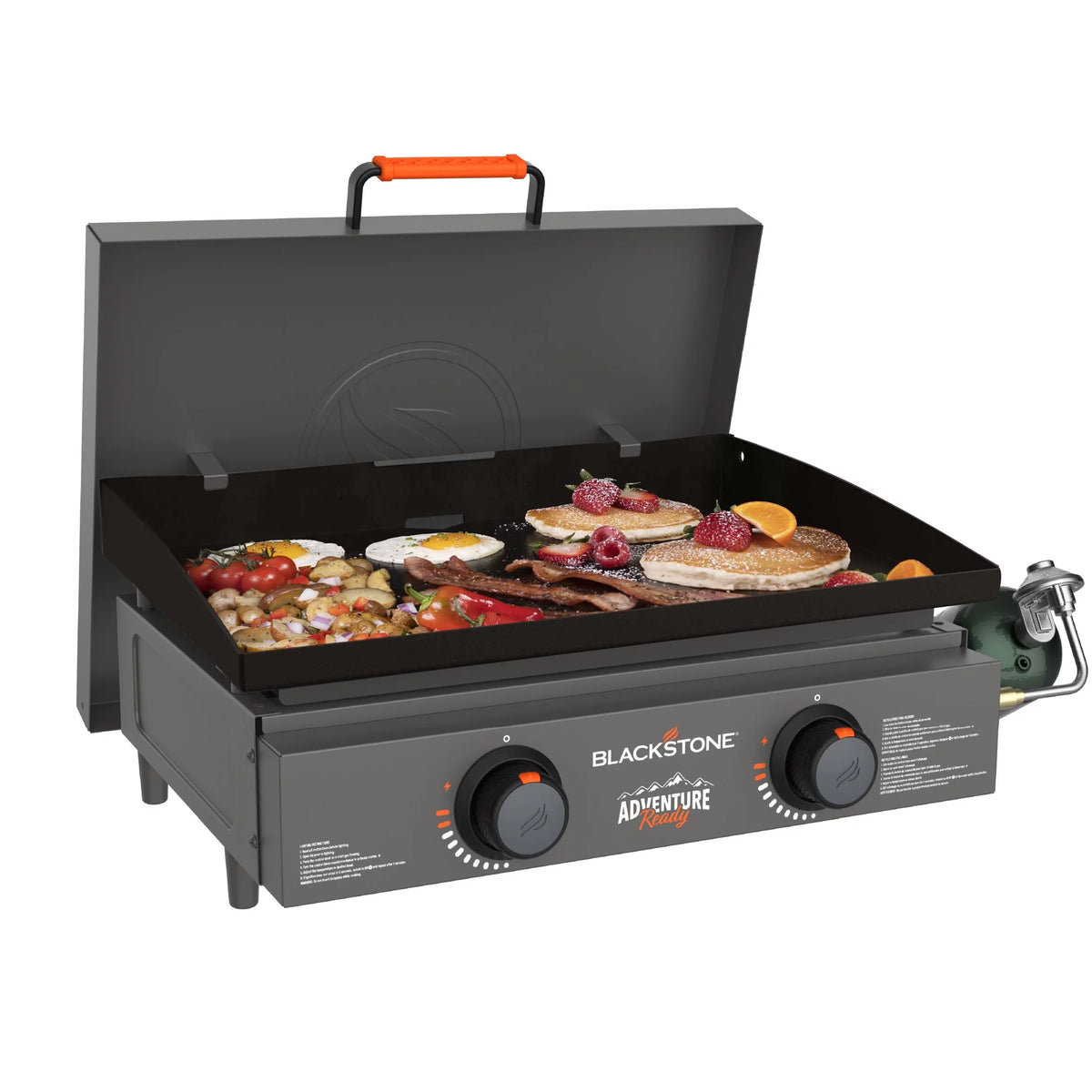 2-Burner 22 Propane Griddle with Hard Cover E6404