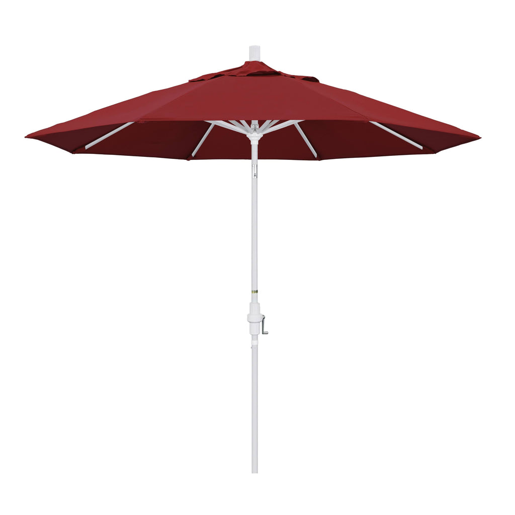 Matted White/Pacifica/Red 9 Feet Aluminum Market Umbrella S223
