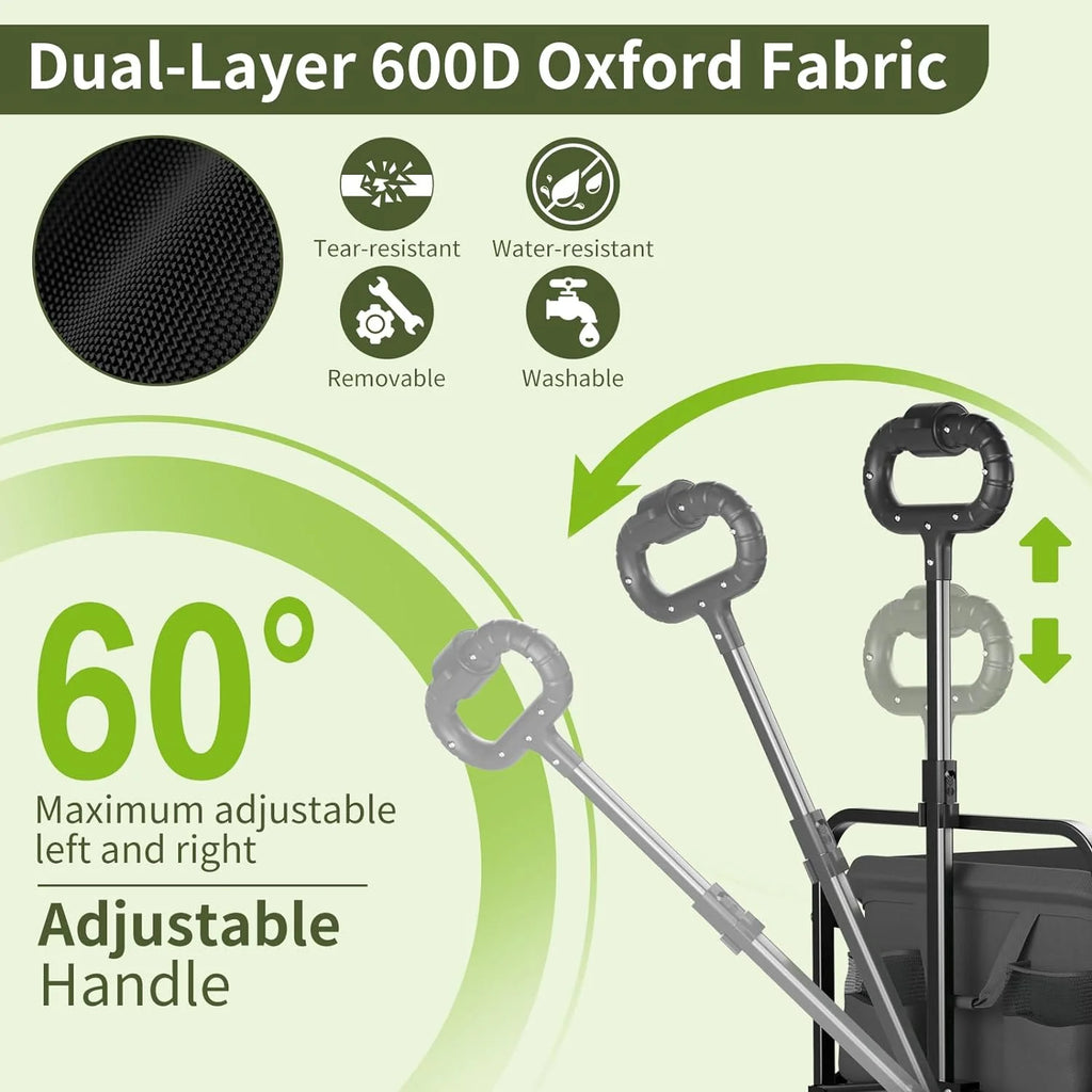 Collapsible Electric Utility Wagon with 8" All-Terrain Wheel F3123