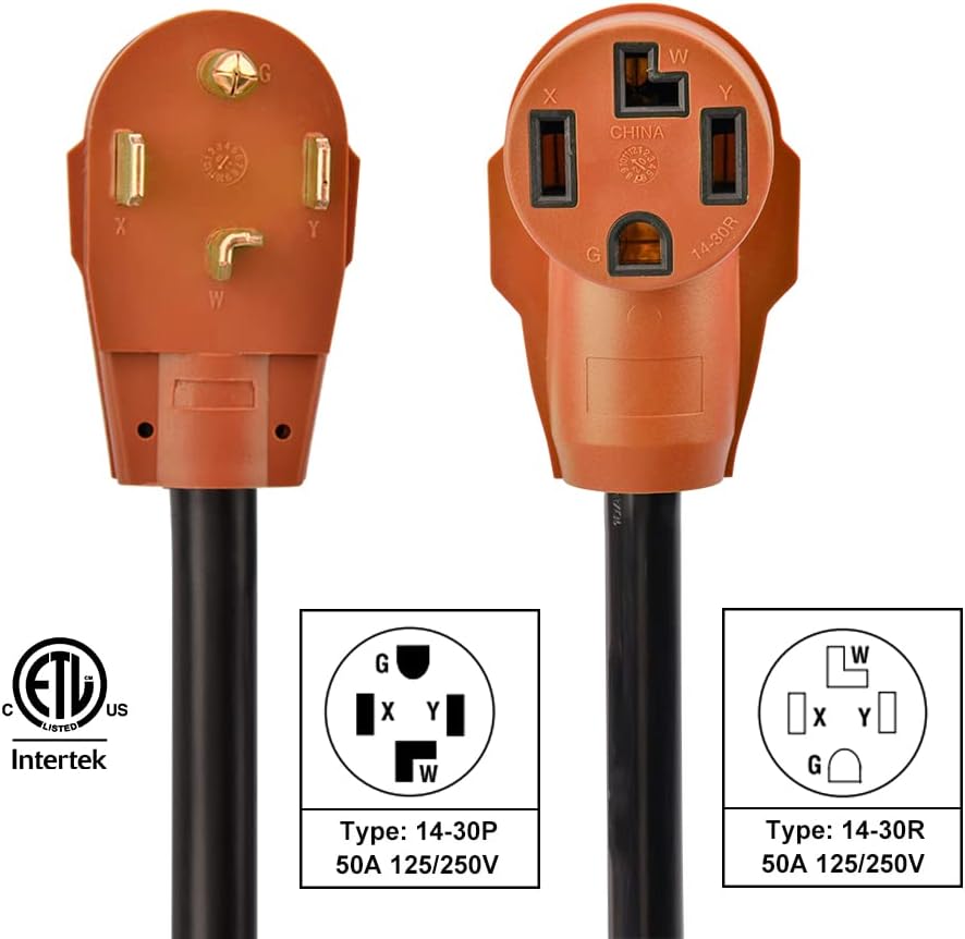 25 Ft. Heavy Duty 4-Prong 30 Amp Power Extension Cord C2566