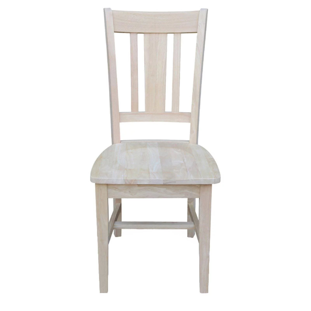 Unfinished Slat Back Dining Chair Set of 2 B6833