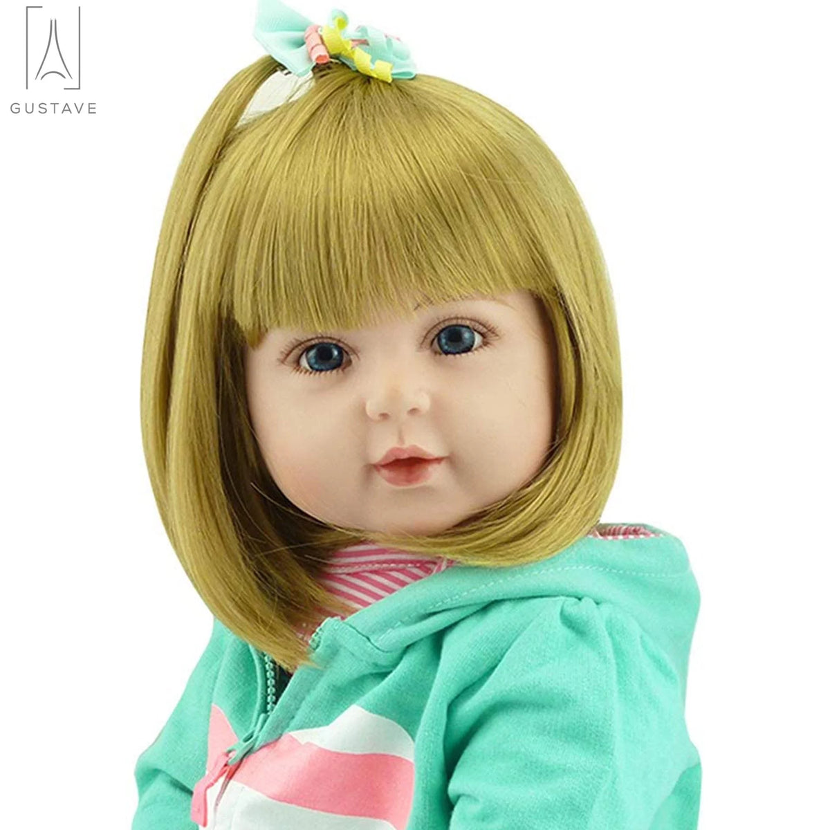 24 Inch Blond Hair Silicone Vinyl Baby Doll L503