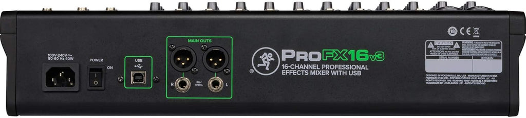 16-Channel Unpowered Mixer with TRS Cable, XLR Cable, Adapter and Microfiber Cloth L720