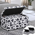 Beige Storage Ottoman Bench Set of 2 Z8452