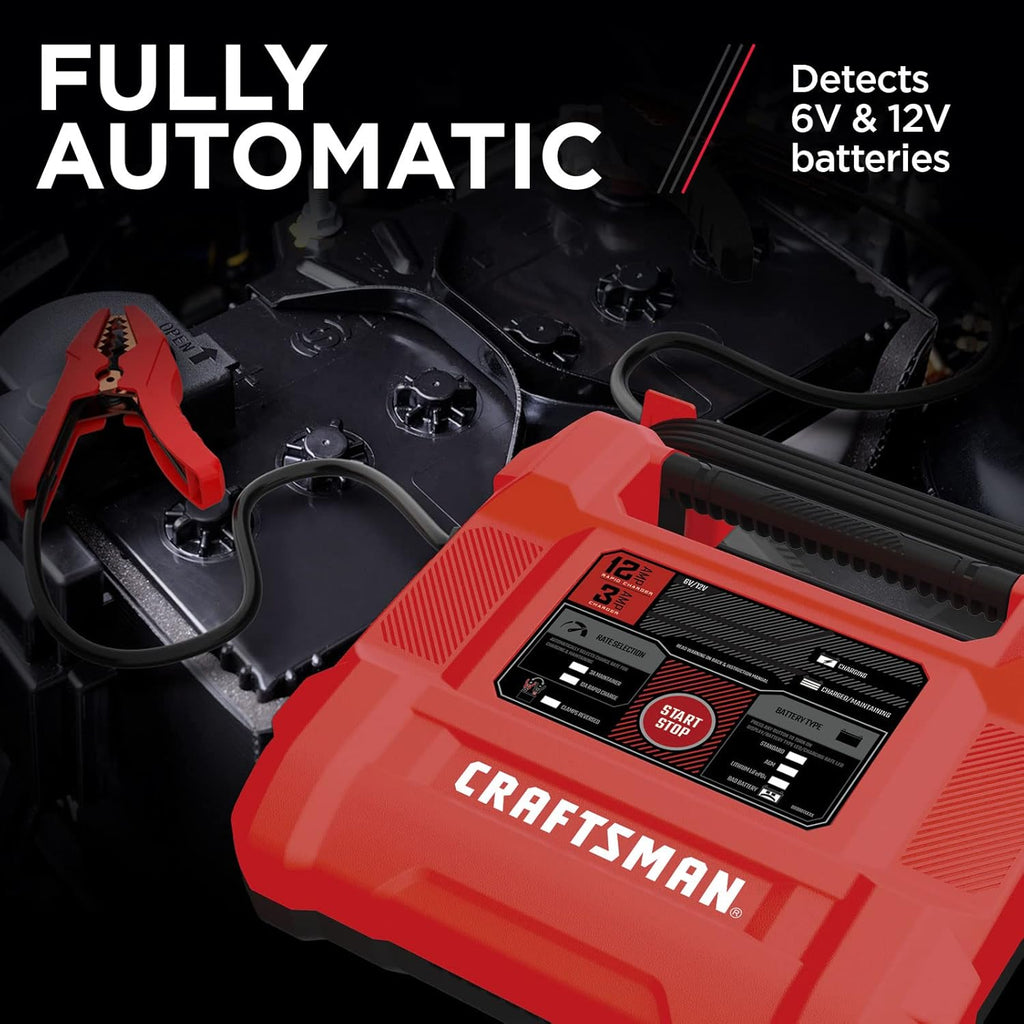 12A Automotive Battery Charger Red Pack of 2 K98141