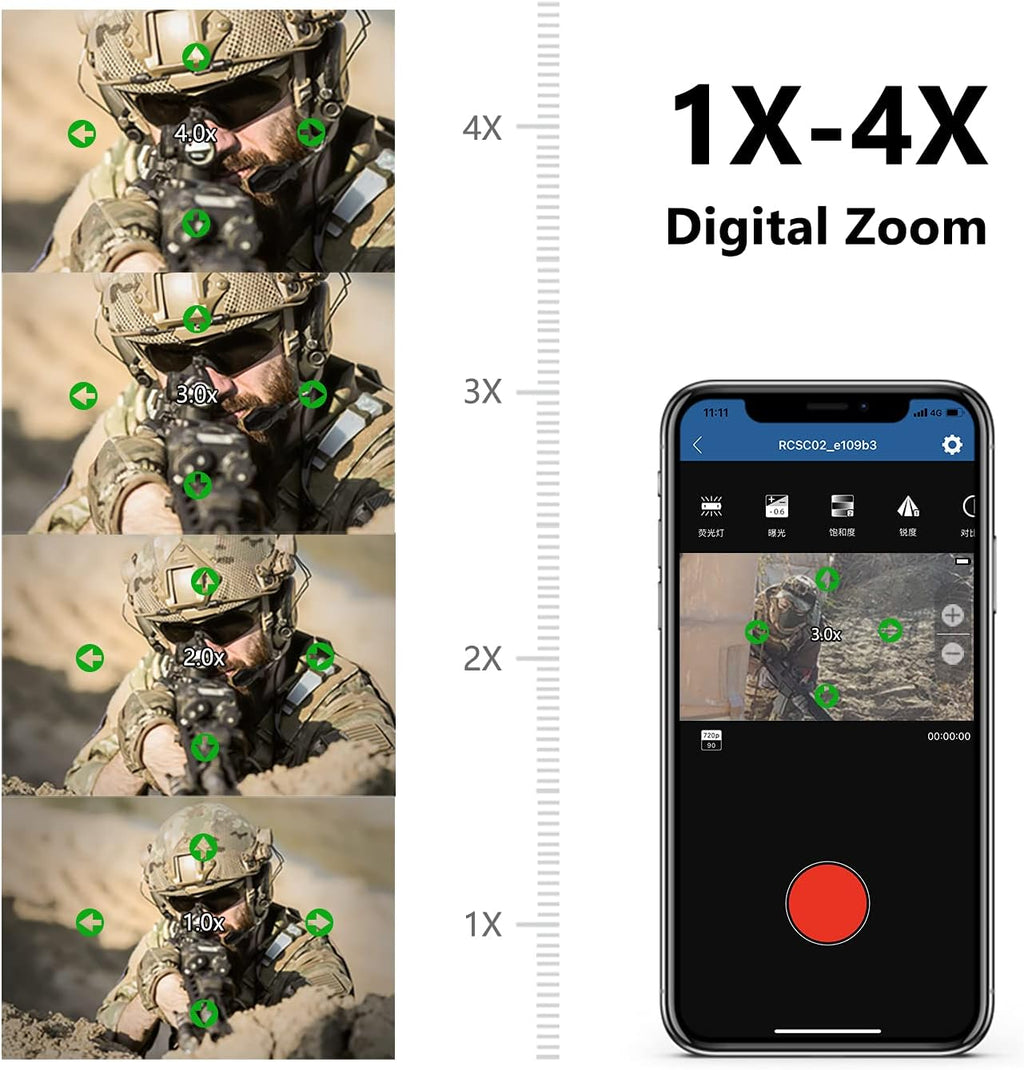 4K Zoom Action Camera Waterproof Mini Video Camera B6721