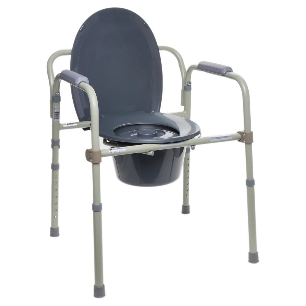 Steel Foldable Bedside Toilet Commode C84948