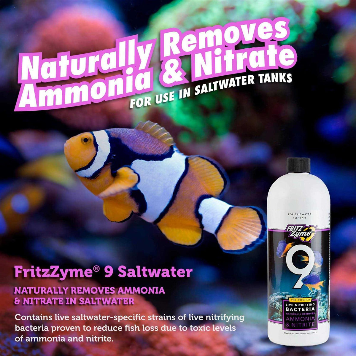 32 oz Saltwater Nitrifying Bacteria E450186