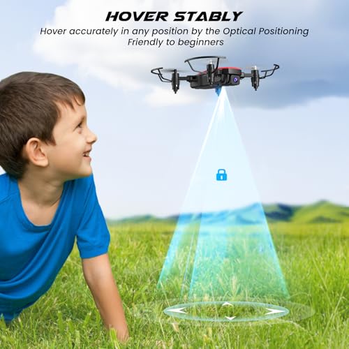 Mini Drone with Camera 720P HD FPV, Foldable RC Quadcopter with 2 Batteries G81222