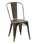 Yellow Galvanized Steel Side Chair (Set of 4) H90575