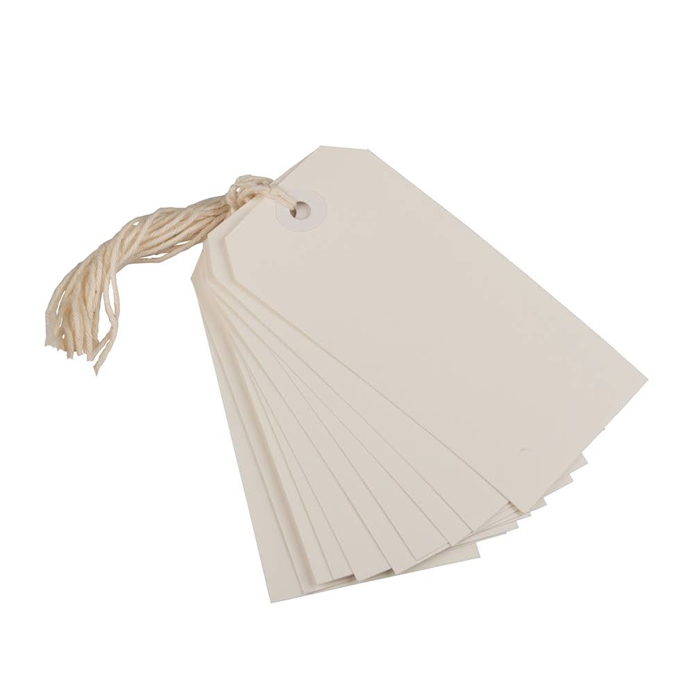 Gift Tags with String White 1000/Carton J861