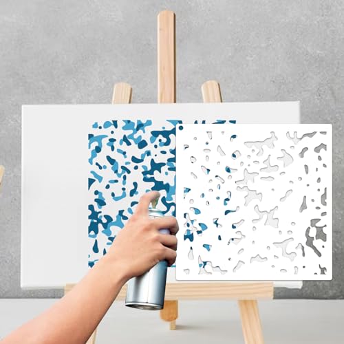 11.8inch Reusable Camouflage Stencil for Painting R782