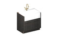 Solid Birch Farm Sink Base Cabinet with Veneered MDF Center Panel S16208