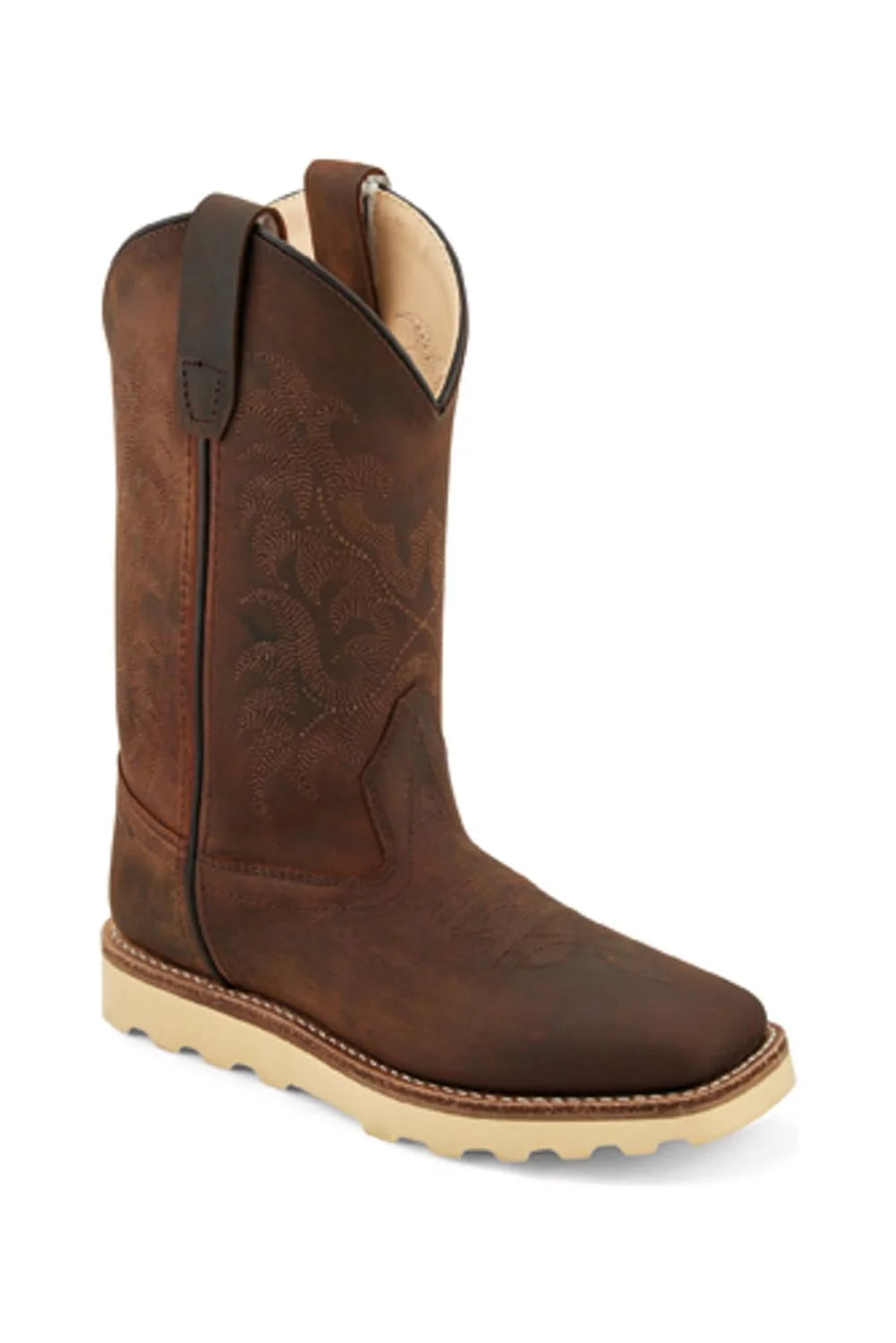 Dark Brown Leather Cowboy Boots B330990
