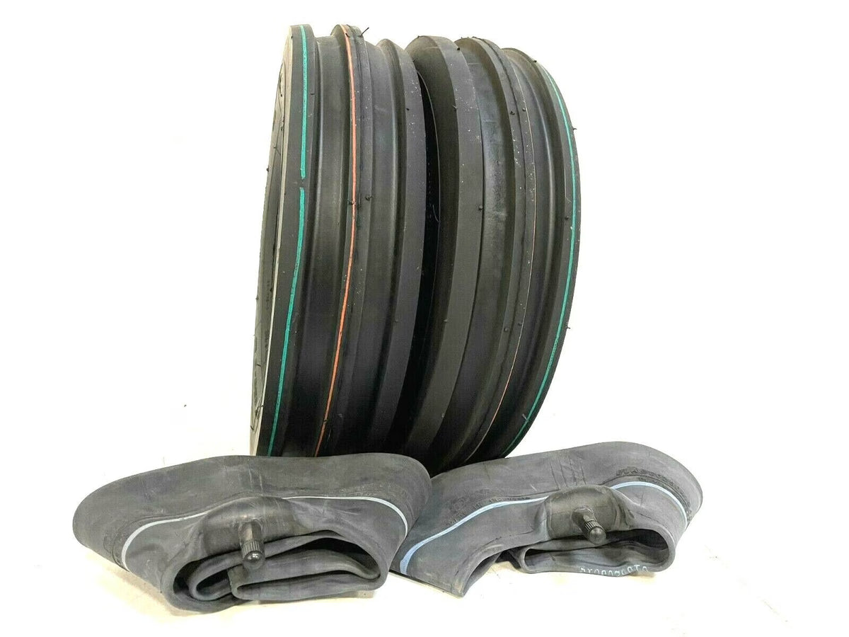 350x6 Front 3 Rib Tires with Tubes V9214
