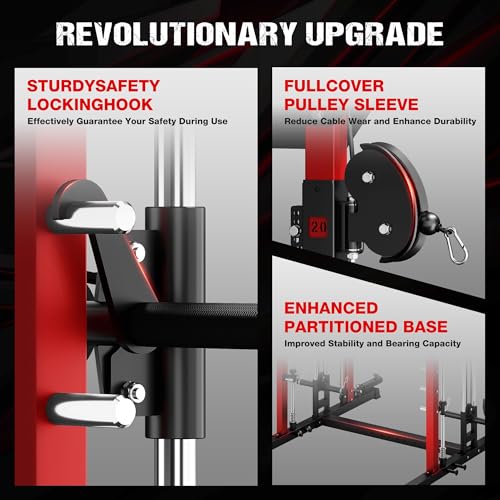 Multi-Function Power Cage with Dual Pulley Cable Crossover System Y844