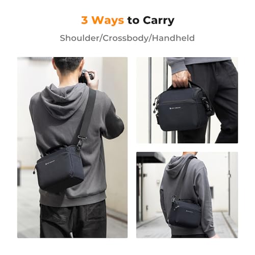 Camera Sling Bag Crossbody Camera Case DSLR SLR Compact Shoulder Photography Bag Beige D945596