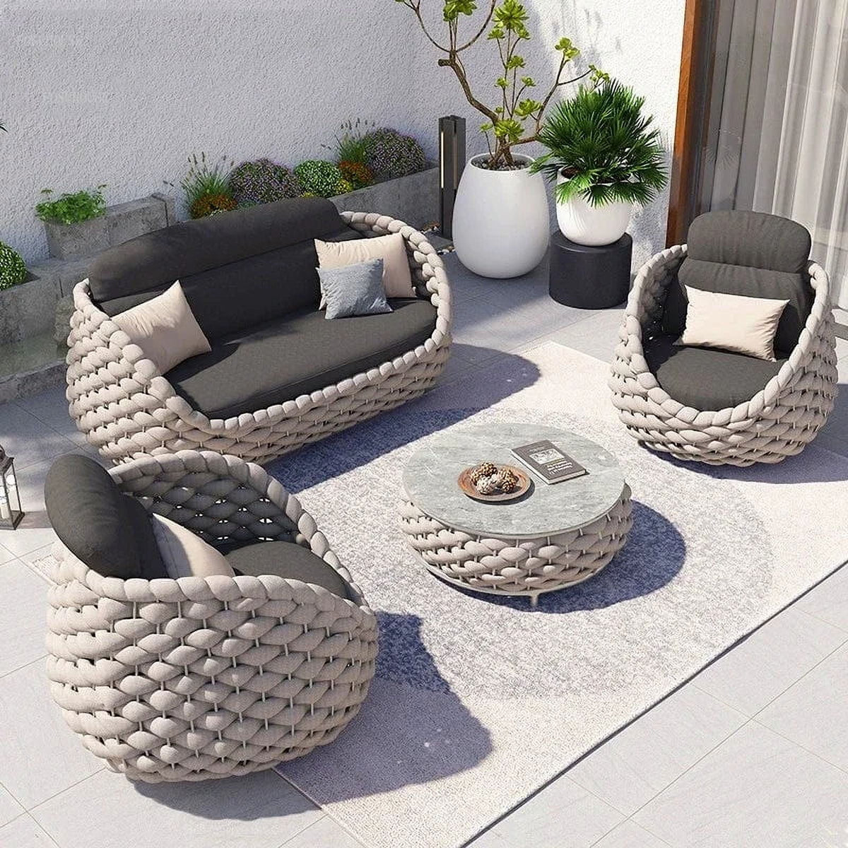 Rattan Chair with Backrest Q217016