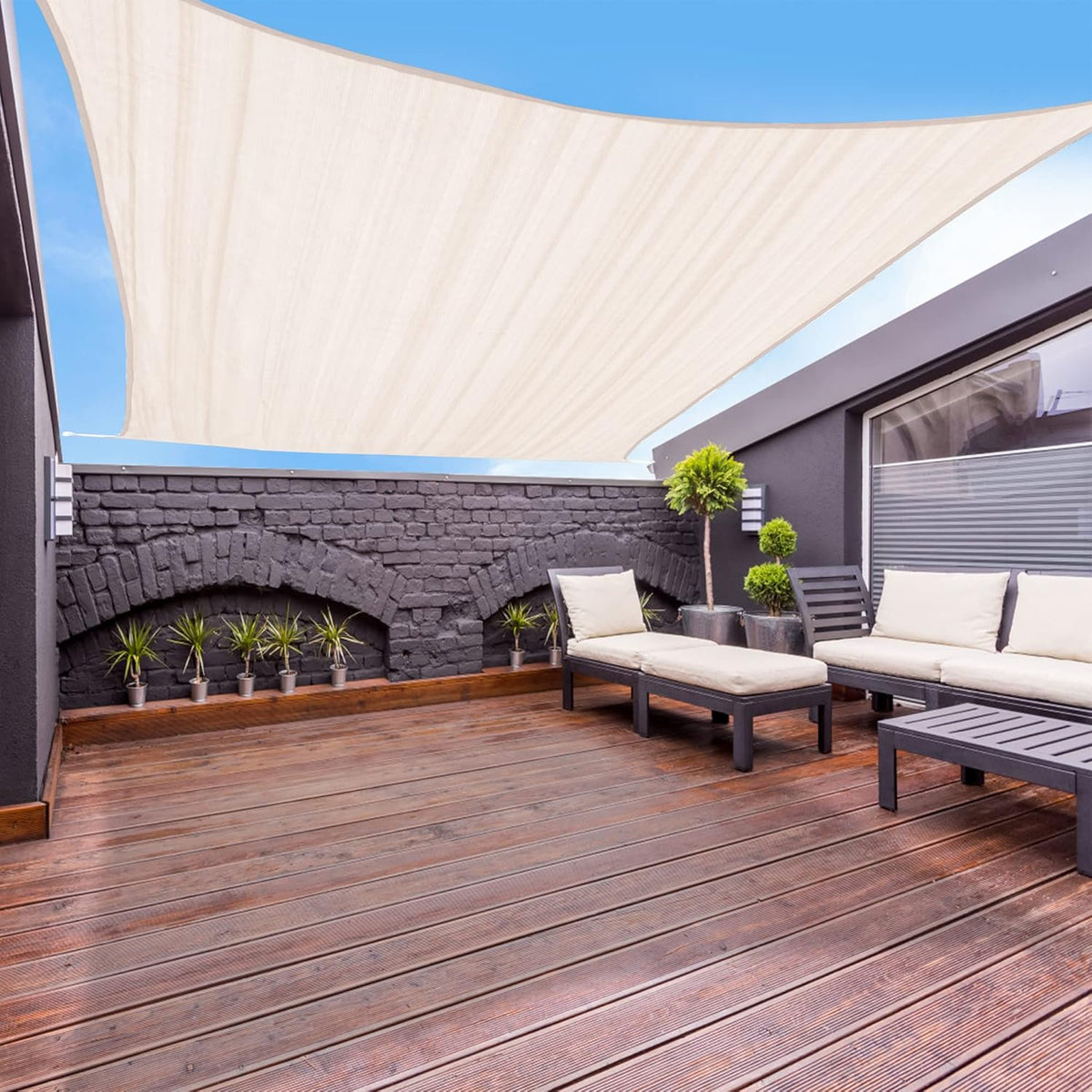 Sand Square Sun Shade Sail Canopy I1426