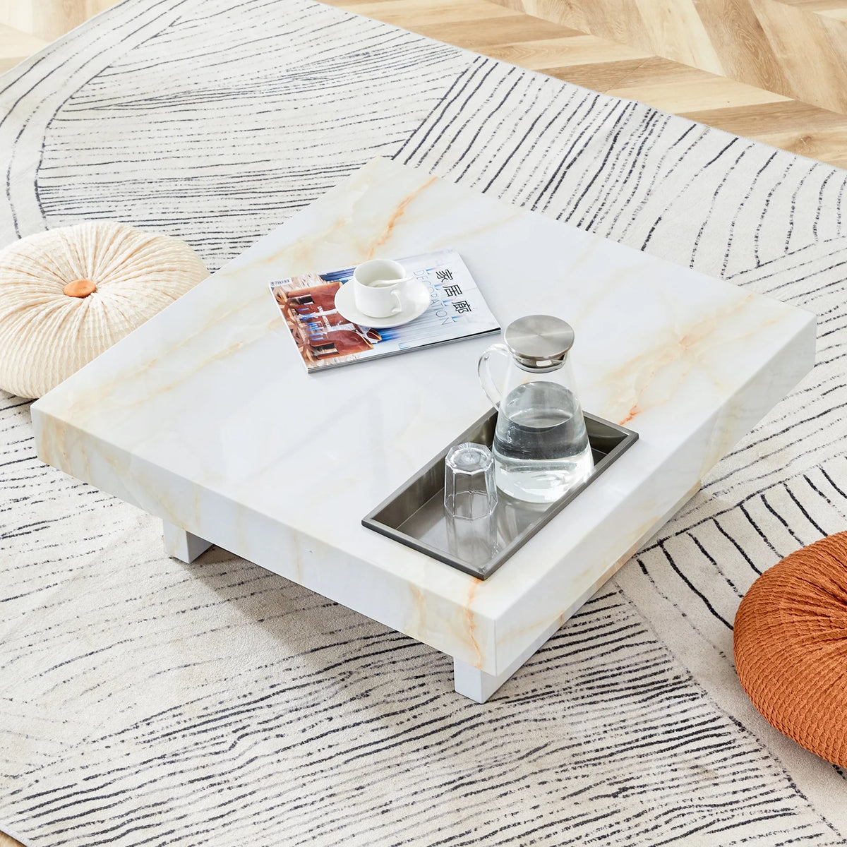 Imitation Marble Coffee Table Q2192