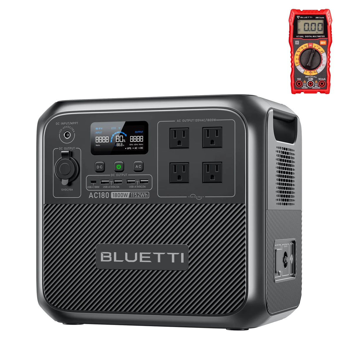 1800W 1152Wh LiFePO4 Portable Solar Generator W6468