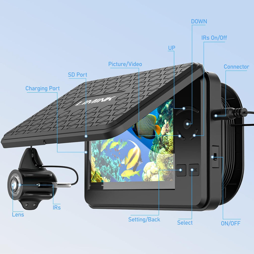 Underwater Fishing Camera with 4.3 Inch LCD Monitor K7775