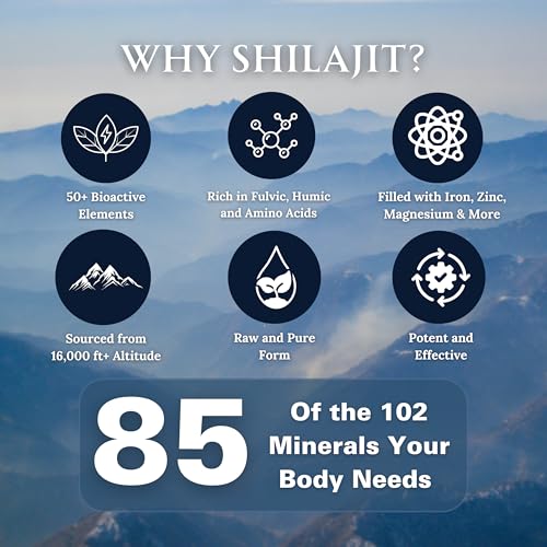 Pure Shilajit Resin Dry Drops, 60 Tablets B39641