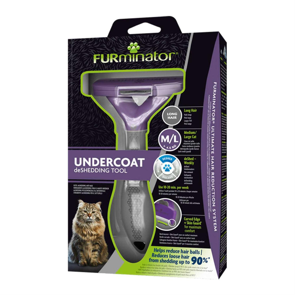 Undercoat deShedding Tool for Medium/Large Long Hair Cat L1216